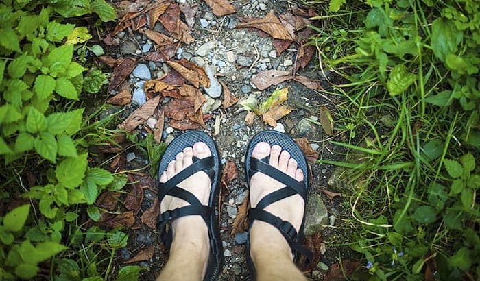 Biking on sale in chacos