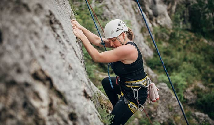 how to get better at rock climbing