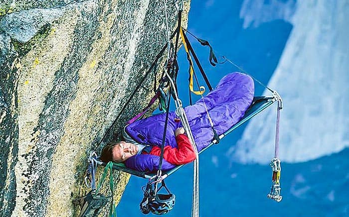 how do rock climbers sleep