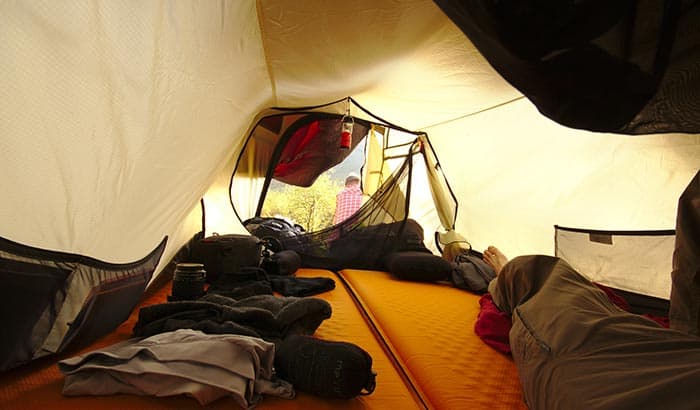 how to keep the inside of your tent dry