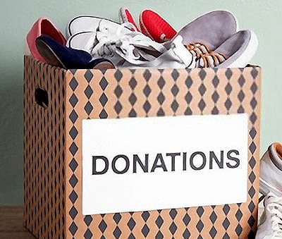 donate your old climbing shoes