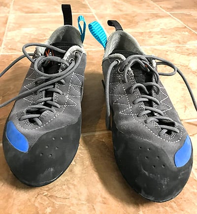 lace climbing shoes