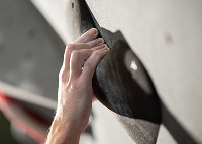 real usage of chalk for climbers